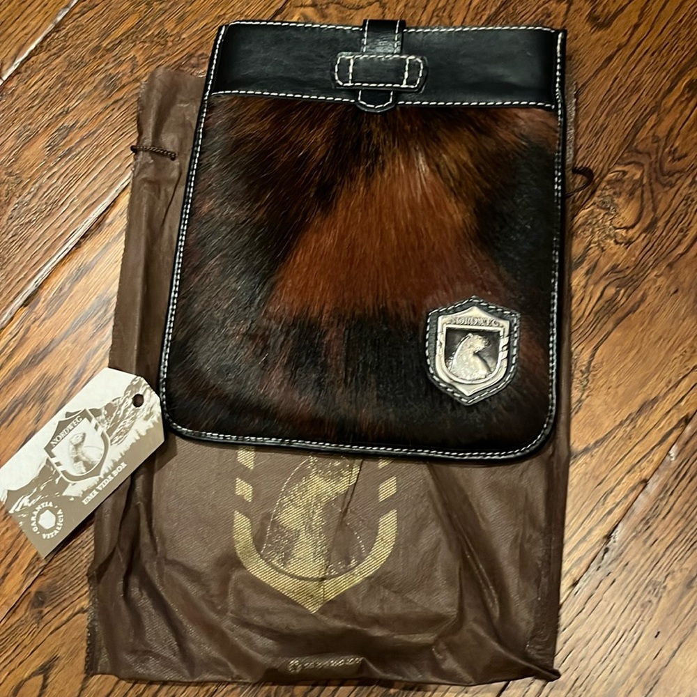 Cowhide iPad case.